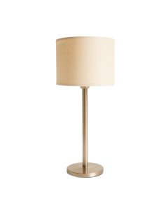 Bay Dale Floor Lamp With A Plain Fabric Shade - Beige