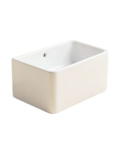 White Ceramic Rectangular Vessel Bathroom Sink
