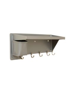 Stone Branch Wall-Mounted Entryway Organizer Shelf - Gray