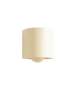 Cedar Crossing Wall Sconce Mounted On A Plain Wall - Ivory