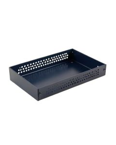 Shore Canyon Empty Under-Desk Cable Tray - Navy (synthetic illustration; no displayed measurements)