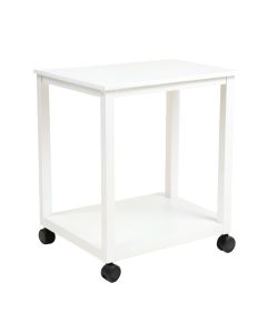 Ridge Bridge Empty Rolling Workshop Cart - White (synthetic illustration; no displayed measurements)