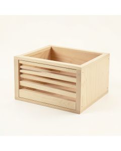 Cliff Field Empty Furniture-Style Litter Enclosure - Beige (synthetic illustration; no displayed measurements)