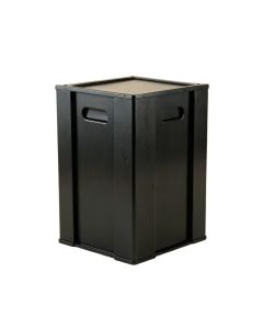 Juniper Branch Closed Outdoor Storage Box - Black (synthetic illustration; no displayed measurements)