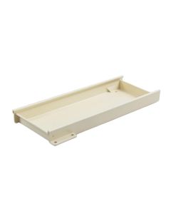 Heath Crest Empty Under-Desk Cable Tray - Ivory (synthetic illustration; no displayed measurements)