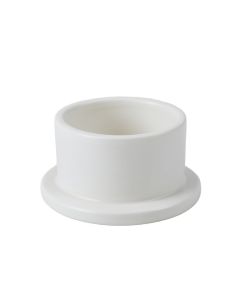 Laurel Branch Empty Candle Holder - White (synthetic illustration; no displayed measurements)