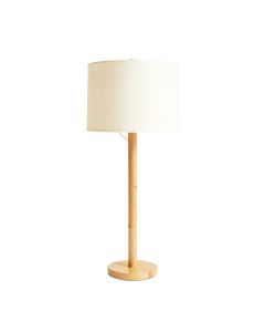 Field Bluff Floor Lamp With A Plain Fabric Shade - Ivory (synthetic illustration; no displayed measurements)