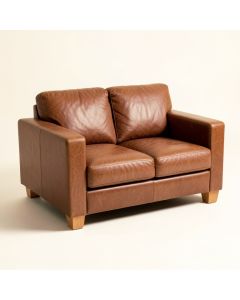 Caffrey 80.1 '' Genuine Leather Square Arm Sofa (synthetic illustration; no displayed measurements)