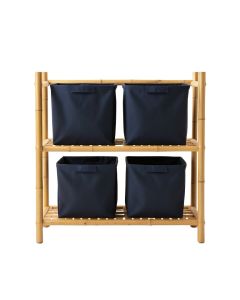 Reed Crest Laundry Sorting Station With Plain Removable Bags - Navy