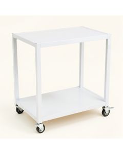 Summit Branch Empty Rolling Workshop Cart - White (synthetic illustration; no displayed measurements)