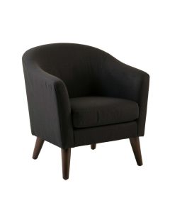 Rowan Arc Upholstered Armchair - Black