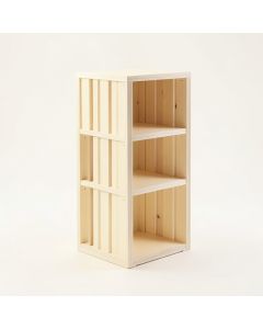 Moss Bridge Narrow Cubby Tower - Cream (synthetic illustration; no displayed measurements)