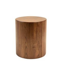 Limones Solid Wood Tray Top Drum End Table