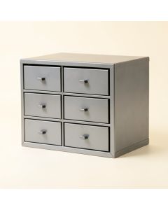 Meadow Bluff Small-Parts Storage Drawer Cabinet - Gray (synthetic illustration; no displayed measurements)