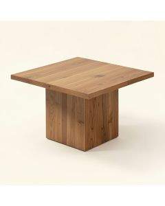 Crowl Solid Wood Block Coffee Table (synthetic illustration; no displayed measurements)