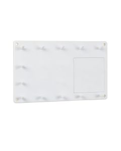 Bay Bend Empty Wall-Mounted Tool Organizer Panel - White