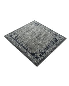 Thornell Hand-Tufted Gray/Navy Area Rug