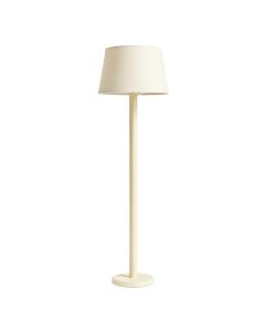 Cedar Dale Floor Lamp With A Plain Fabric Shade - Cream