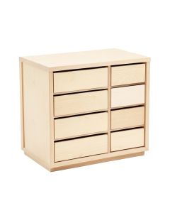 Willow Branch Small-Parts Storage Drawer Cabinet - Ivory (synthetic illustration; no displayed measurements)