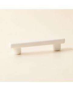 Cove Bridge Cabinet Handle Without Packaging - White (synthetic illustration; no displayed measurements)