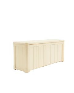 Glen Branch Narrow Outdoor Storage Bench - Cream (synthetic illustration; no displayed measurements)
