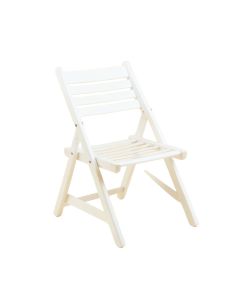 Rowan Brook Folding Outdoor Chair - White (synthetic illustration; no displayed measurements)
