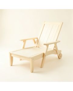 Hill Bend Outdoor Lounge Chair - Ivory (synthetic illustration; no displayed measurements)