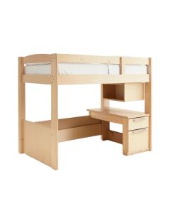 Bebble Twin Loft Bed With Desk And Shelves