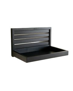 Moss Brook Wall-Mounted Entryway Organizer Shelf - Black
