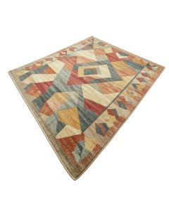 Phoebe Geometric Pine Multi-Color Area Rug (synthetic illustration; no displayed measurements)