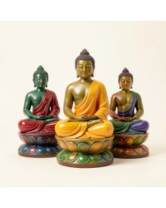 4 Piece Andria Buddha Ganti Meditation Figurine Set (synthetic illustration; no displayed measurements)