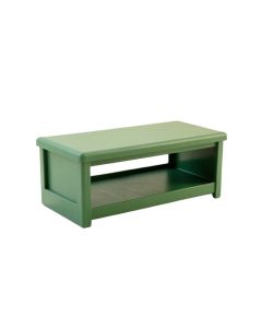 Birch Bridge Narrow Outdoor Storage Bench - Green (synthetic illustration; no displayed measurements)