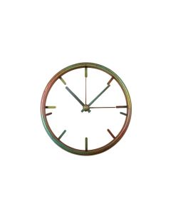Glowing Background Metal Wall Clock