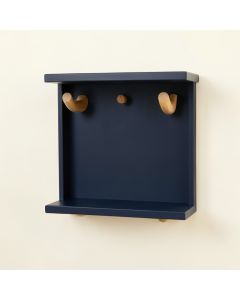Wren Dell Wall-Mounted Entryway Organizer Shelf - Navy (synthetic illustration; no displayed measurements)