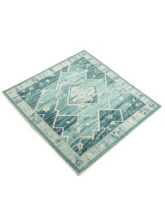 Hajek Geometric Blue/Aqua Indoor / Outdoor Area Rug (synthetic illustration; no displayed measurements)