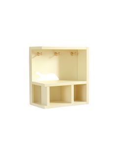 Willow Crossing Wall-Mounted Entryway Organizer Shelf - Cream