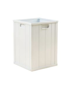 Slate Brook Closed Outdoor Storage Box - White (synthetic illustration; no displayed measurements)
