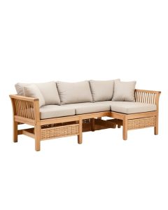 Nathan 7 Piece Teak Sofa Seating Group With Cushions