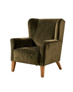 Twining 29 '' Wide Velvet Wingback Chair (synthetic illustration; no displayed measurements)