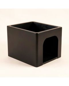 Alder Bend Empty Furniture-Style Litter Enclosure - Black (synthetic illustration; no displayed measurements)