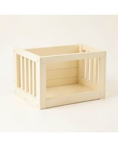 Moss Bridge Empty Furniture-Style Pet Crate - Cream (synthetic illustration; no displayed measurements)