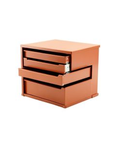 Olive Crossing Small-Parts Storage Drawer Cabinet - Terracotta