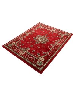Daisy Power Loom Red Rug