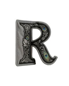 3Drose Image Of Letter R Victorian Style With Peacock Hiding Potholder