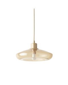 Harbor Bridge Pendant Light Suspended From One Plain Cable - Beige (synthetic illustration; no displayed measurements)