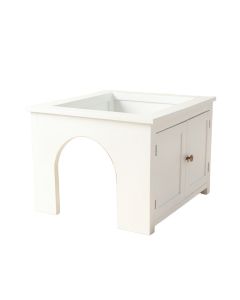 Aspen Brook Empty Furniture-Style Litter Enclosure - White (synthetic illustration; no displayed measurements)