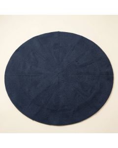 Ash Bridge Round Area Rug - Navy (synthetic illustration; no displayed measurements)