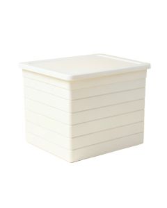 Aspen Bend Closed Outdoor Storage Box - White (synthetic illustration; no displayed measurements)