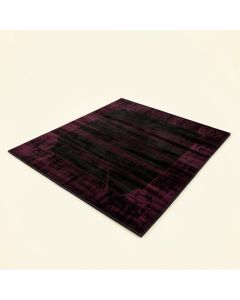 Amskroud Collage Hand-Tufted Black/Dark Magenta Area Rug (synthetic illustration; no displayed measurements)