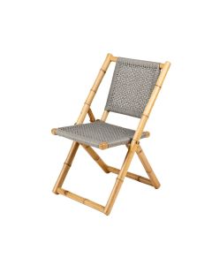 Olive Crest Folding Outdoor Chair - Gray